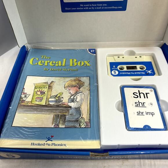 Hooked on Phonics box set NWOT Level 5 BLUE workbook, books, cards - Picture 7 of 10
